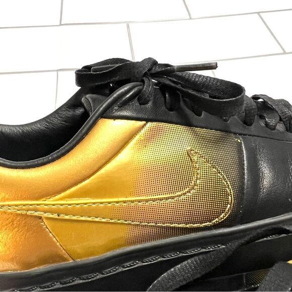 Nike Blazer Low x Pedro Lourenco Black and Gold Low Top Sneakers Leather Size 8 - Picture 12 of 15
